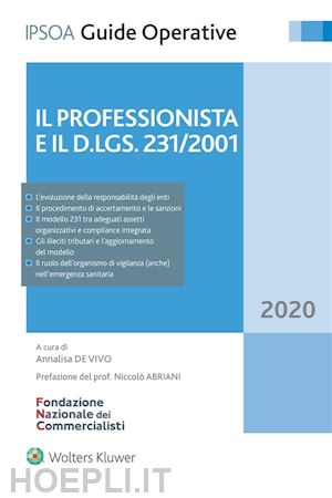 annalisa de vivo - il professionista e il d.lgs. 231/2001
