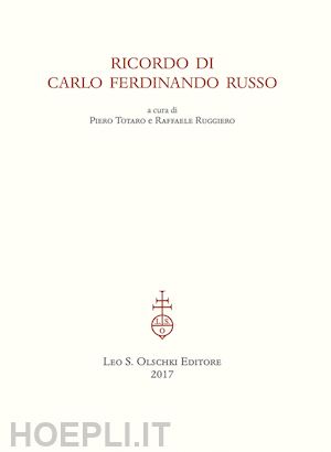 totaro p. (curatore); ruggiero r. (curatore) - ricordo di carlo ferdinando russo