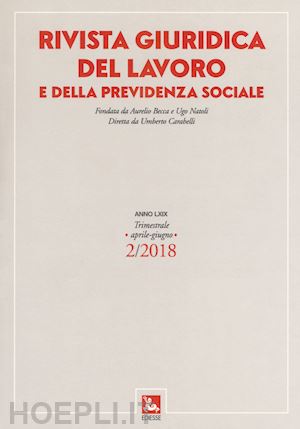  - rivista giuridica del lavoro e della previdenza sociale