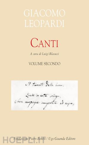 leopardi giacomo - canti. vol. 2