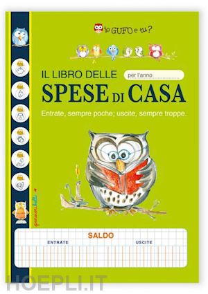 978885801600 - il libro delle spese di casa. io gufo e tu? (quaderno a tema)