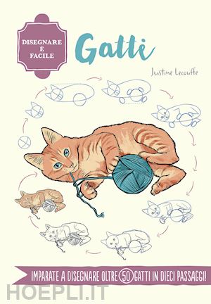 Grafica del libro di lettura di gatti ad acquerello · Creative Fabrica
