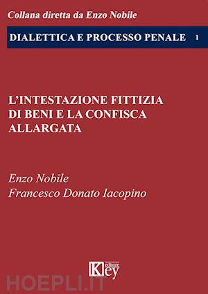 nobile enzo; iacopino francesco donato - l'intestazione fittizia di beni e la confisca allargata