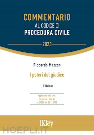 mazzon riccardo - i poteri del giudice