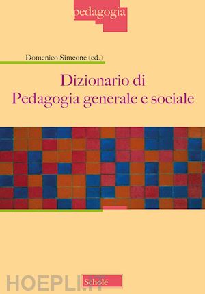 simeone d. (curatore) - dizionario di pedagogia generale e sociale