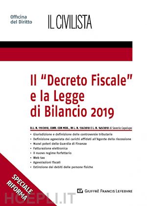 capolupo saverio - il «decreto fiscale» e la legge di bilancio 2019