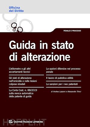 lazzoni andrea; trinci alessandro - guida in stato di alterazione