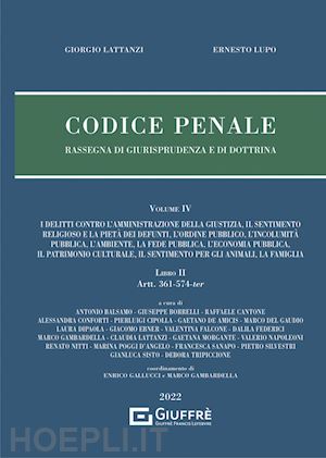 lupo ernesto - codice penale - rassegna di giurisprudenza e di dottrina