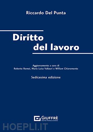 del punta riccardo - diritto del lavoro