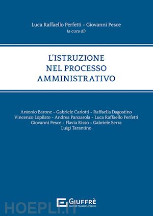 perfetti luca raffaello (curatore); pesce giovanni (curatore) - l'istruzione nel processo amministrativo