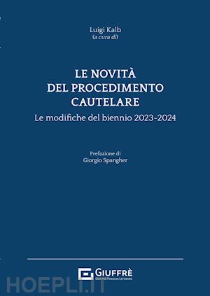 kalb luigi (curatore) - le novita' procedimento cautelare