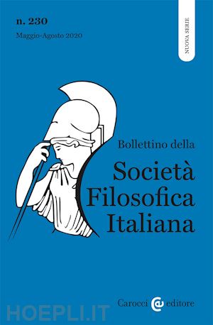 Bollettino Della Societa' Filosofica Italiana. Nuova Serie (2020) Vol ...