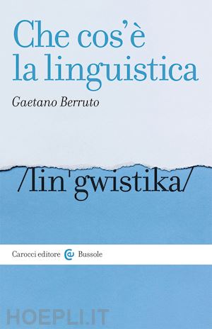 berruto gaetano - che cos'e' la linguistica