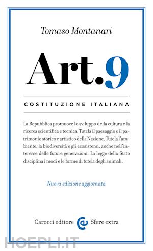 montanari tomaso - costituzione italiana - articolo 9