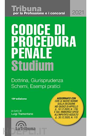 tramontano luigi - codice di procedura penale studium