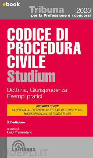 tramontano luigi - codice di procedura civile studium