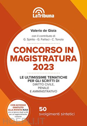 de gioia valerio - concorso in magistratura 2023