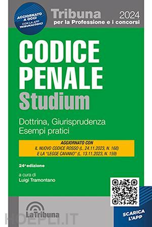 tramontano luigi (curatore) - codice penale - studium