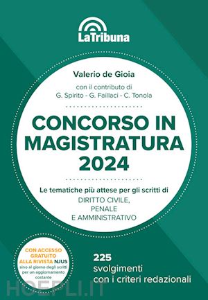 de gioia valerio - concorso in magistratura 2024