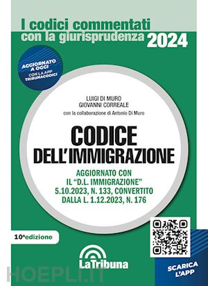 di muro l. (curatore); correale g. (curatore) - codice dell'immigrazione