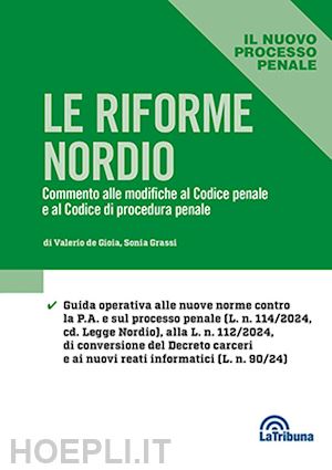 de gioia valerio; grassi sonia - le riforme nordio