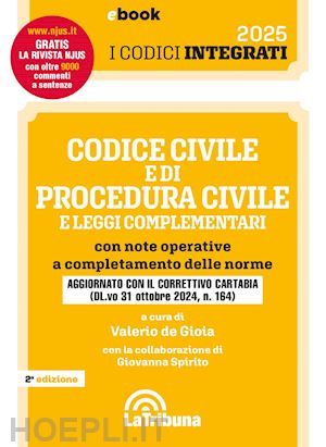 de gioia valerio - codice civile e di procedura civile integrato