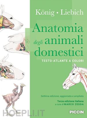 konig horst e.; liebich hans-georg; zedda m. (curatore) - anatomia degli animali domestici. testo-atlante a colori