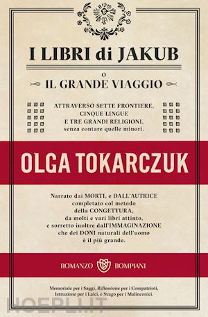 I Libri Di Jakub - Tokarczuk Olga  Libro Bompiani 09/2023 
