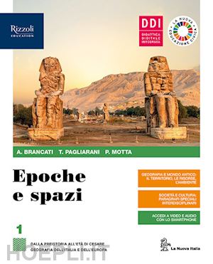 brancati antonio; motta patrizia; pagliarani trebi - epoche e spazi. per le scuole superiori. con e-book. con espansione online. vol.