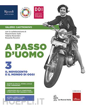 castronovo valerio - a passo d'uomo. con atlante osservo e imparo e quaderno. per la scuola media. co