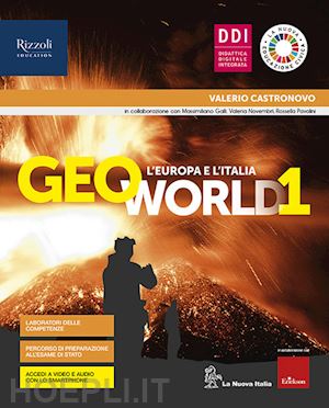 castronovo valerio - geoworld. con atlante guidato, atlante geotematico, regioni d'italia. per la scu