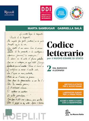 sambugar marta; sala' gabriella - codice letterario per il nuovo esame di stato. con laboratorio di metodo per ter