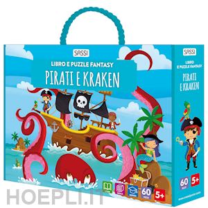  - pirati e kraken. libro e puzzle fantasy. ediz. a colori. con puzzle sagomato