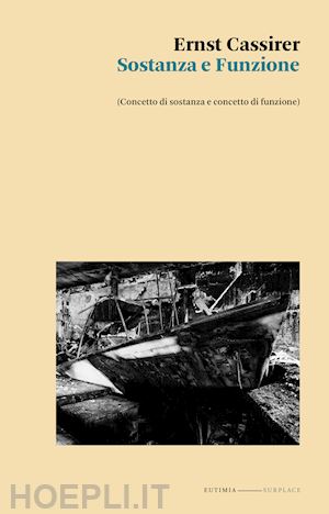 cassirer ernst; pettoello r. (curatore) - sostanza e funzione. (concetto di sostanza e concetto di funzione)