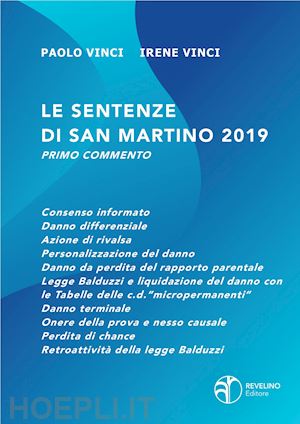 vinci paolo; vinci irene - sentenze di san martino 2019