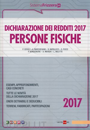 aa.vv. - dichiarazione dei redditi 2017 - peresone fisiche