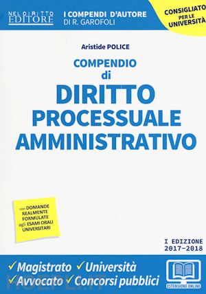 police aristide - compendio di diritto processuale amministrativo