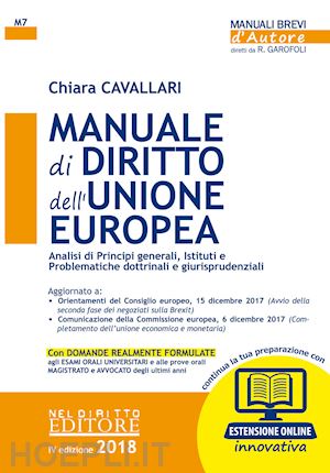cavallari chiara - manuale di diritto dell'unione europea