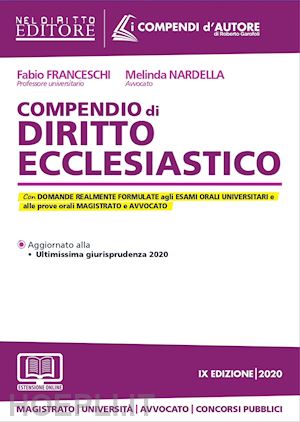 franceschi fabio; nardella melinda - compendio di diritto ecclesiastico