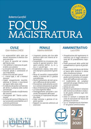 garofoli roberto - focus di magistratura - n.2/3 (marzo 2020)