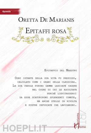 de marianis oretta - epitaffi rosa