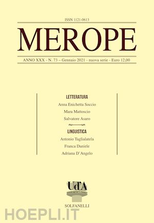 marroni f.(curatore); d'alfonso f.(curatore) - merope. vol. 73: letteratura-linguistica