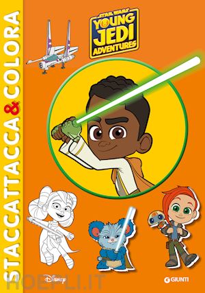 walt disney - young jedi adventures. star wars. con adesivi. ediz. a colori