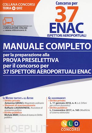  - concorso per 37 enac ispettori aeroportuali