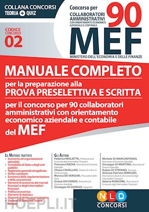 - 90 mef - concorso collaboratori amministrativi