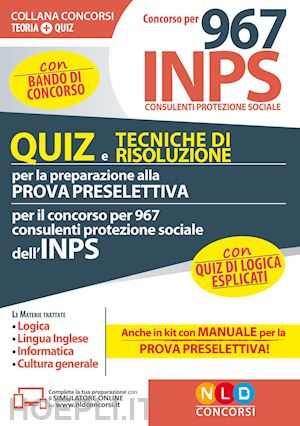 Concorso Per 967 Inps - Consulenti Protezione Sociale - Quiz E Tecniche ...