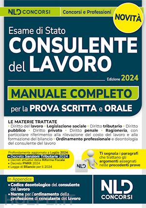 aa.vv. - esame di stato per consulente del lavoro