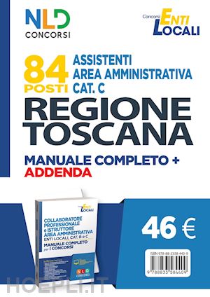  - 84 posti assistenti area amministrativa cat. c - regione toscana