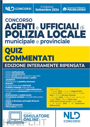  - concorso agenti e ufficiali di polizia locale municipale e provinciale