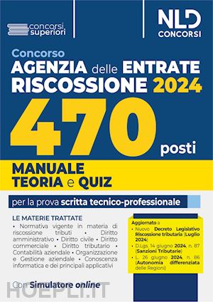 aa.vv. - concorso agenzia delle entrate riscossione 2024 - 470 posti